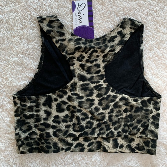 NWT Leopard Razorback Cotton Sports Bra - Picture 4 of 8